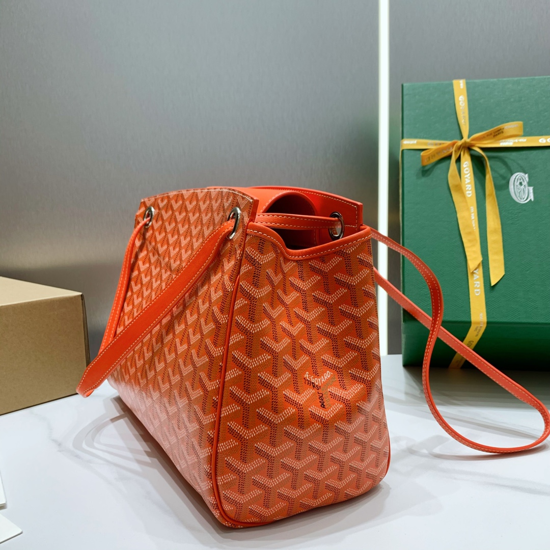 Rouette Souple Shoulder Bag In Orange